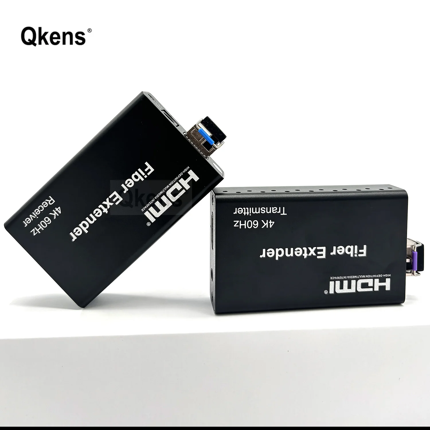 4K 60Hz HDMI Optical Fiber Cable Extender 20km 3.5mm Audio Extract Vs 4k 30 Video Transmitter and Receiver LC SC Module Optional
