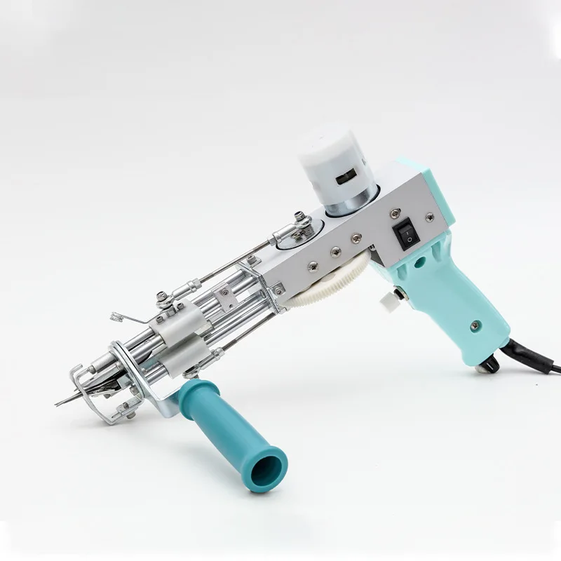 New Tufting Gun 2 In 1 Electric Carpet Loop Pile Cut Pile Lifting Gun 7-19mm Carpet Weaving Flocking Machines Customized Rug Gun