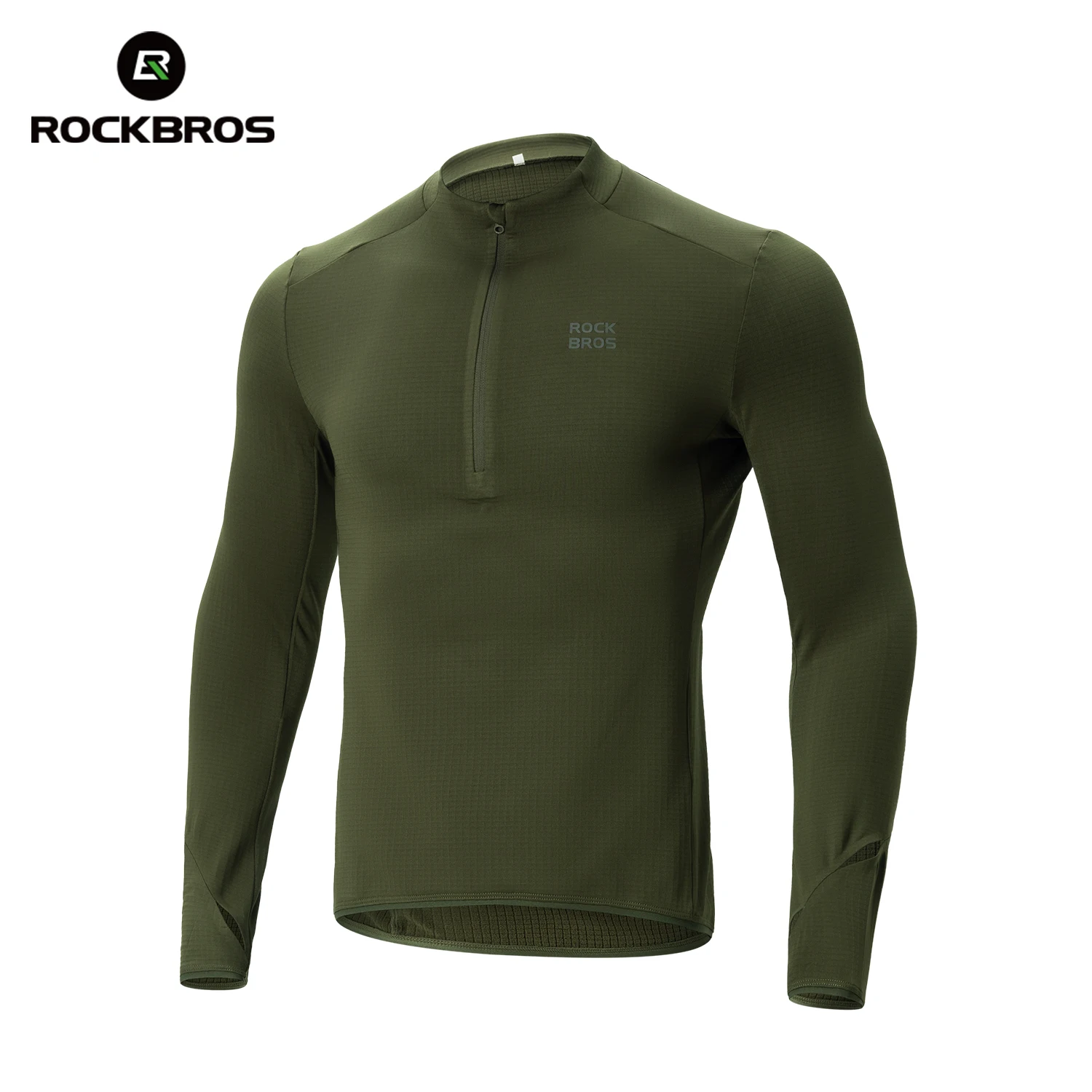 

ROCKBROS Cycling Jersey Warmer Long Sleeved Fleece With Rear Pocket Bicycle Clothing Non-slip Sweatshirt Cycling Suit
