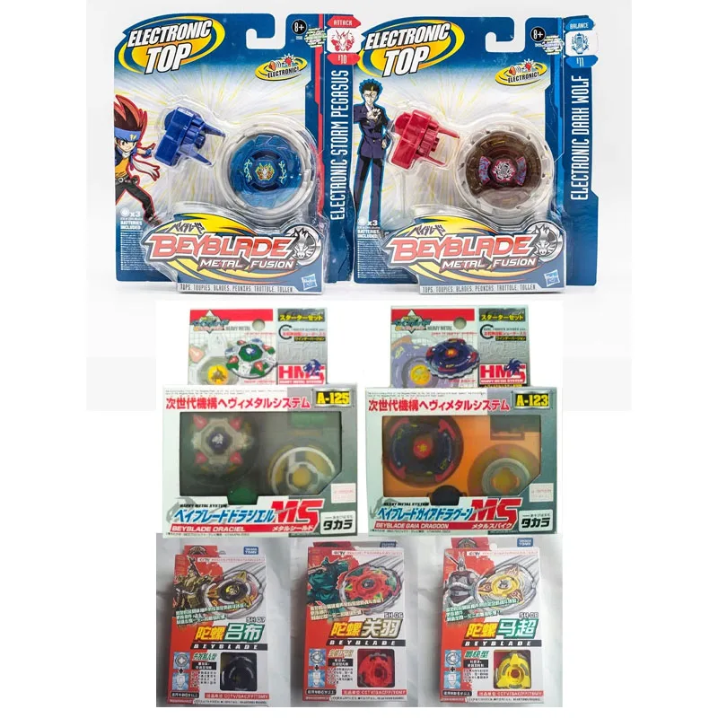 Hasbro Beyblade Metal Fusion Tops игрушка электронный гироскоп WBBA Dark Wolf Balance B10 Storm Pegasus Attack коллекция подарки