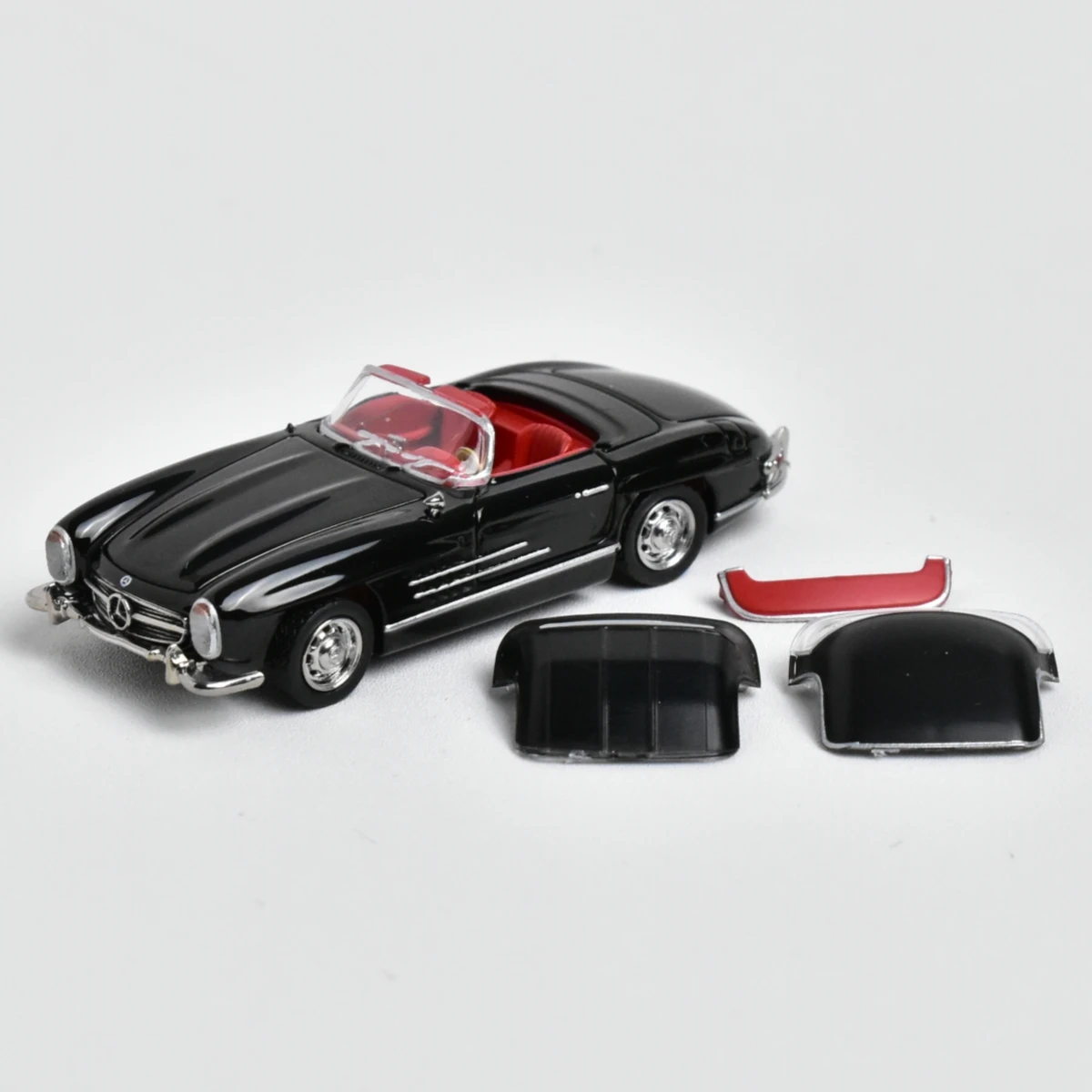 MC Micro City 1:87 HO 300SL Soft Top Hard Top Convertible Plastic Car Model