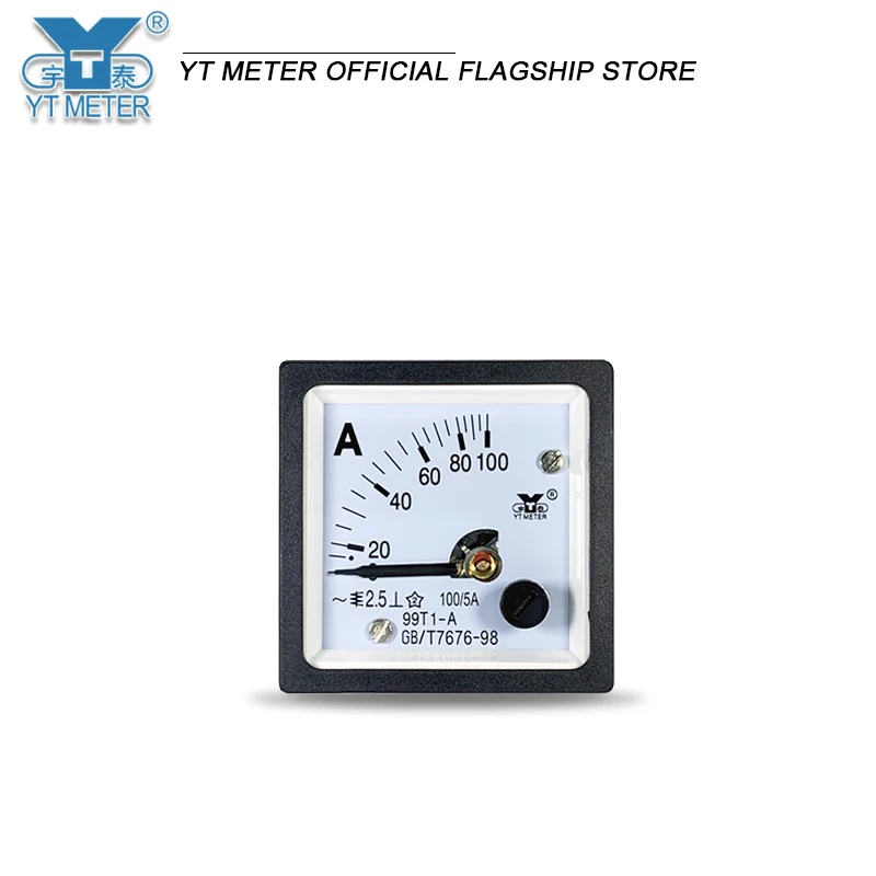 99T1 AC Ammeter 40/50/75/100/200/300/5A pointer Voltmeter 450V 45 * 45 48