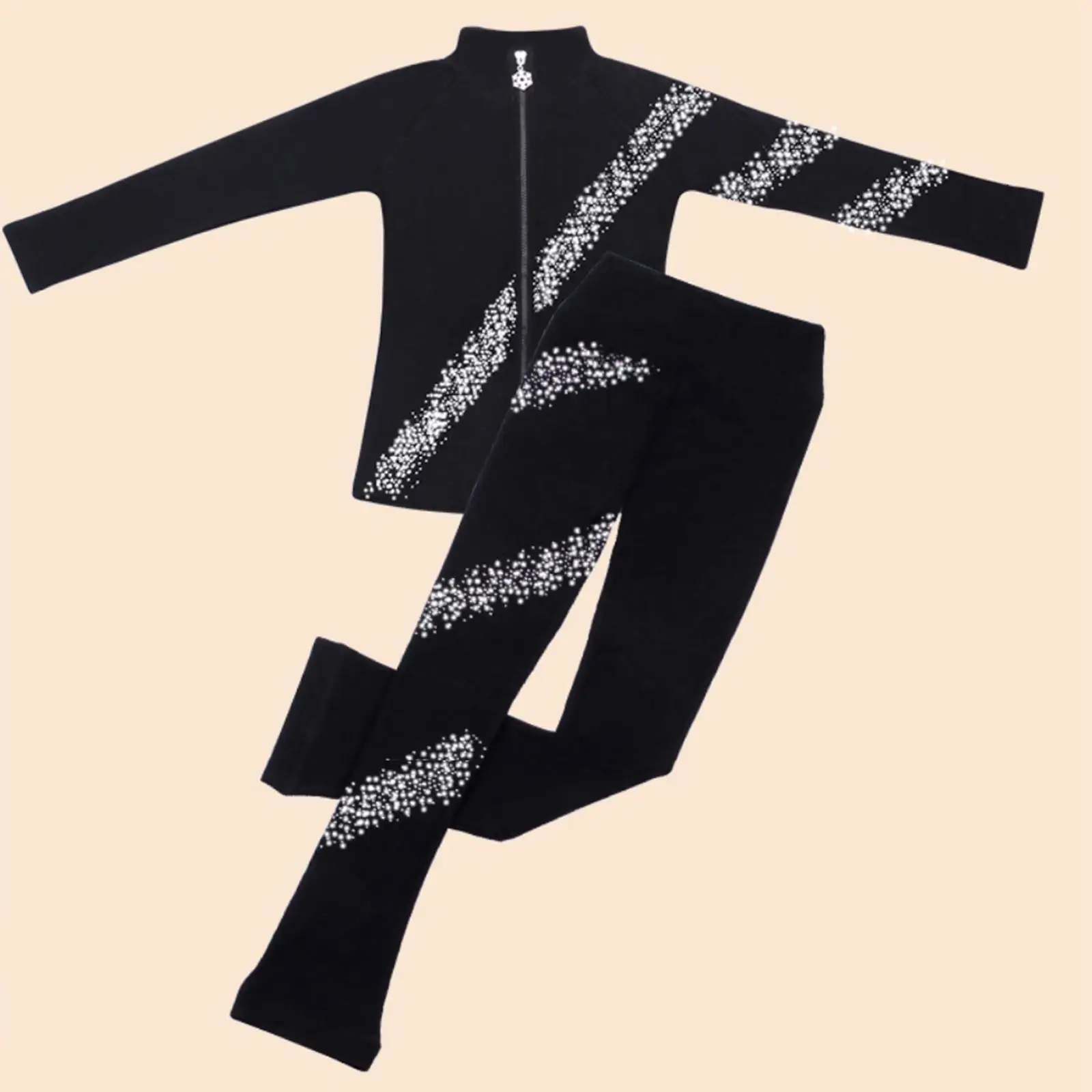 Figure Skating Outfit Pants Jacket Dancing Leggings Pants Coat