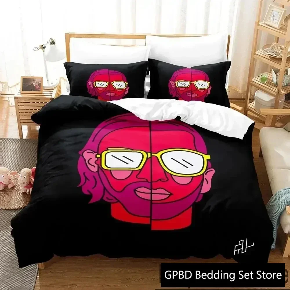 ثلاثية الأبعاد طباعة PNL الراب الثنائي طقم سرير بنين بنات التوأم الملكة الملك الحجم غطاء لحاف المخدة السرير بنين الكبار المنسوجات المنزليةxtile