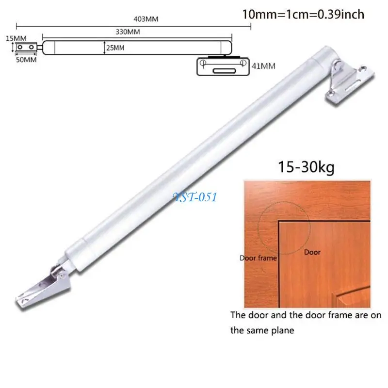 

E15A Adjustable Auto Mute Door with Door Opening Positioning Pneumatic Door Closing Device Fit for Many Types Door