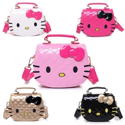 2024 Nieuwe Hello Kitty Meisjes Schoudertassen Schattige Cartoon Waterdichte Messenger Bag Mode Kids Anime Handtas Cadeaus Verjaardag