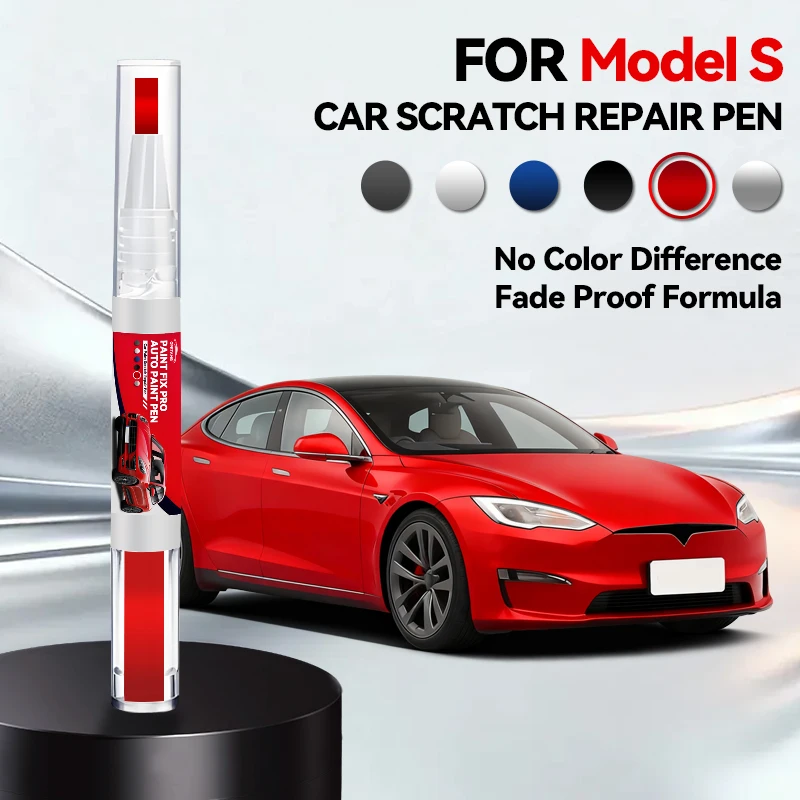 Lápiz Reparador de Arañazos para Tesla Model S, Reparación de Arañazos Profundos, Eliminación de Arañazos, Blanco, Negro, Rojo, Plateado, Azul, Gris, Spray Reparador de Arañazos