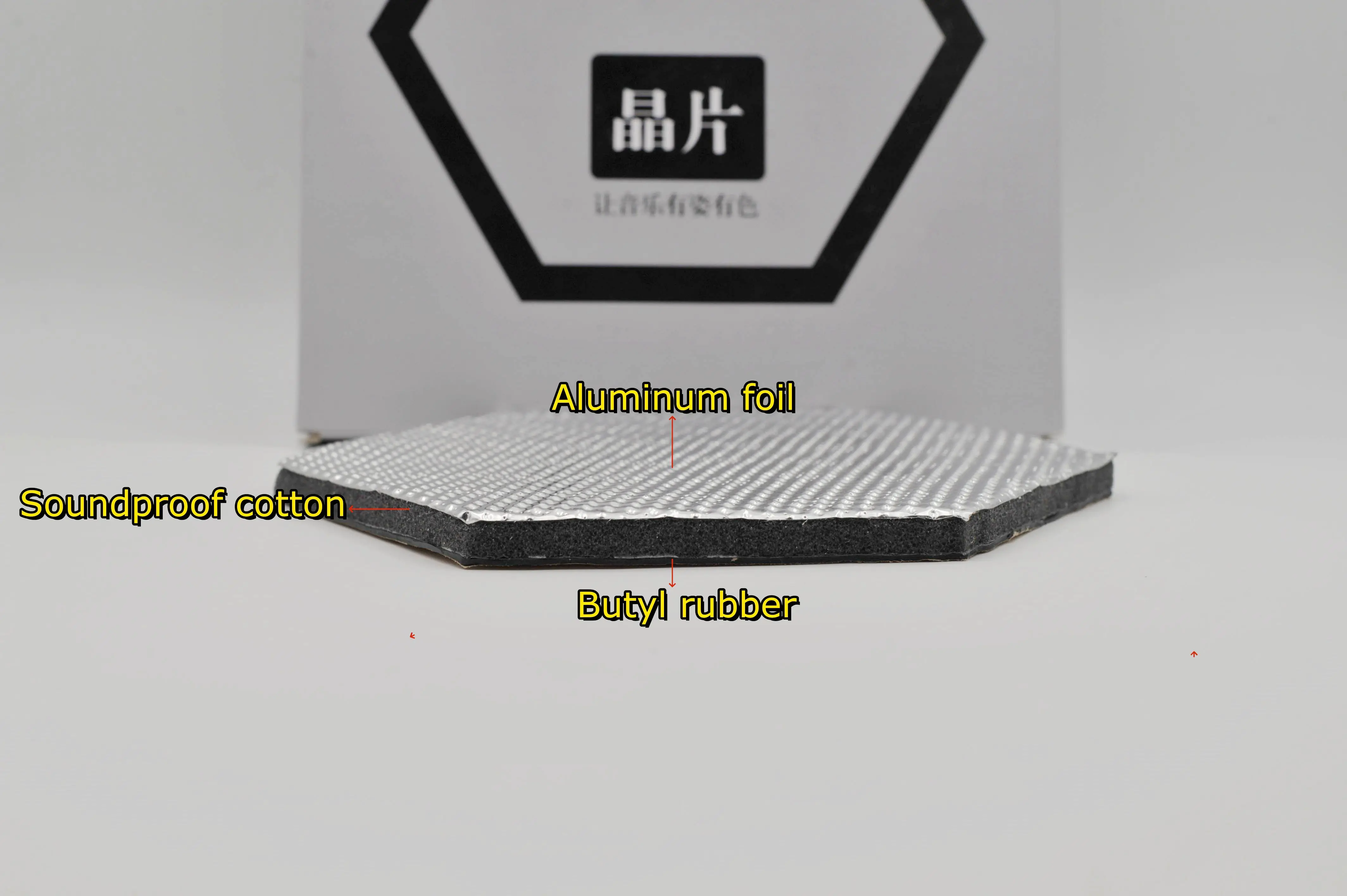1pair Car Audio Modified Insulation Chips Shock Absorber Board Acoustic Resonance Car Car Speaker Back Sound Insulation Material