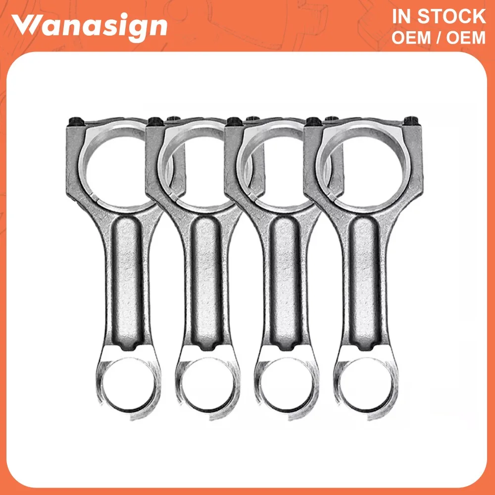 العمود المرفقي للمحرك مع مجموعة قضيب توصيل محمل الأسنان تناسب 2.0 لتر لسيارات BMW X1 X3 318d 320d 520d N47 N47D20D 2.0L ديزل 2004-2015