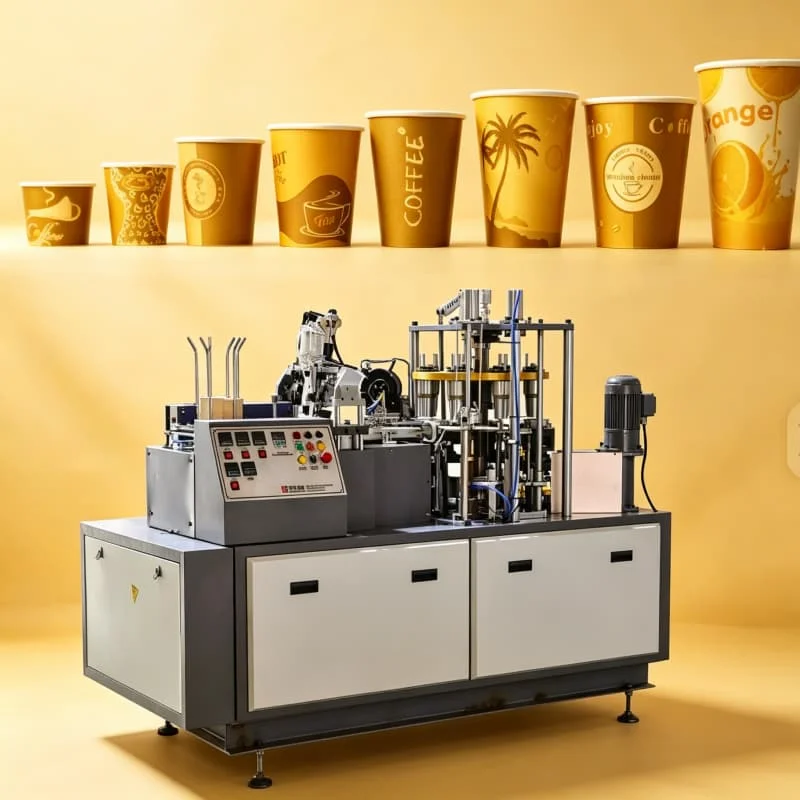 Low Cost Cup Forming Machine Ideal For Emerging Market Entry Level Investment Customized 3 12oz For Tea Stall Coffee Cart