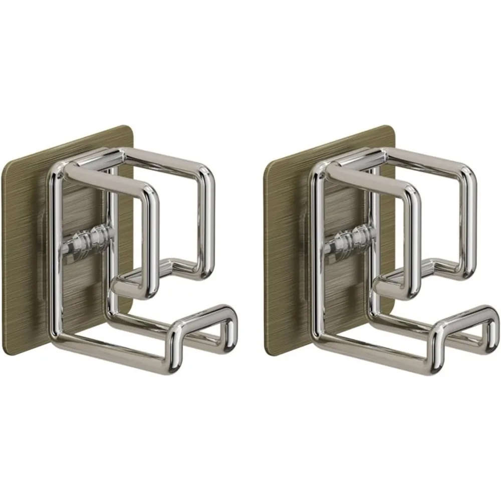 2Pcs Stainless Steel Washbasin Hook Multifunction Punch-Free Kitchen Bathroom Rack Basin Storage Towel Hanging Holde
