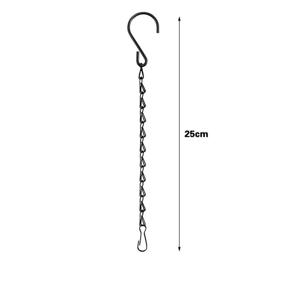 Plant Hanging Chains 10Pcs Practical Rustproof Lightweight  Bird Feeder Plant Hanging Chains with S Hook Garden Supplies