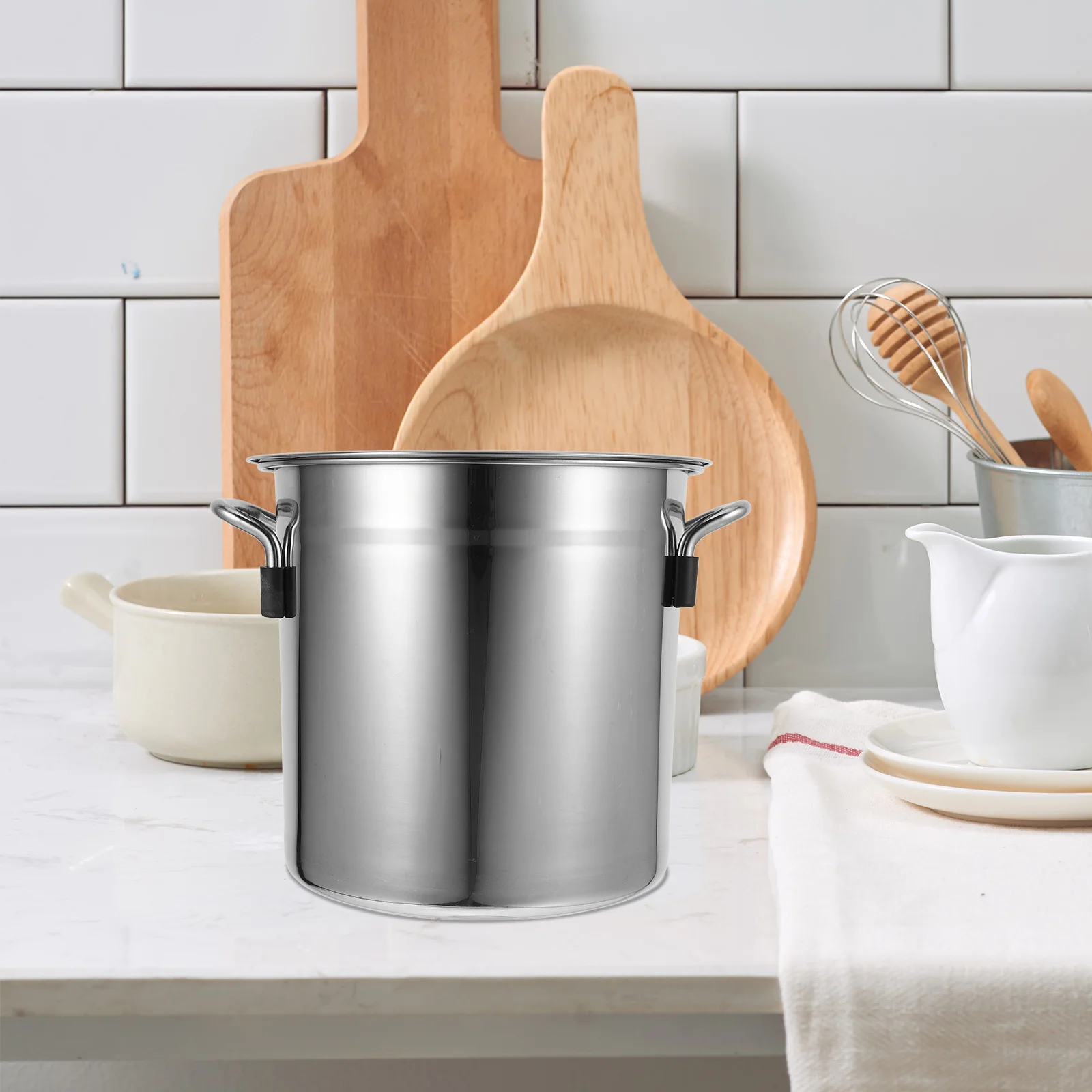 

Кастрюля из нержавеющей стали 20 л, большая емкость, сверхпрочная, для тушения мяса, супов, рагена, лапши