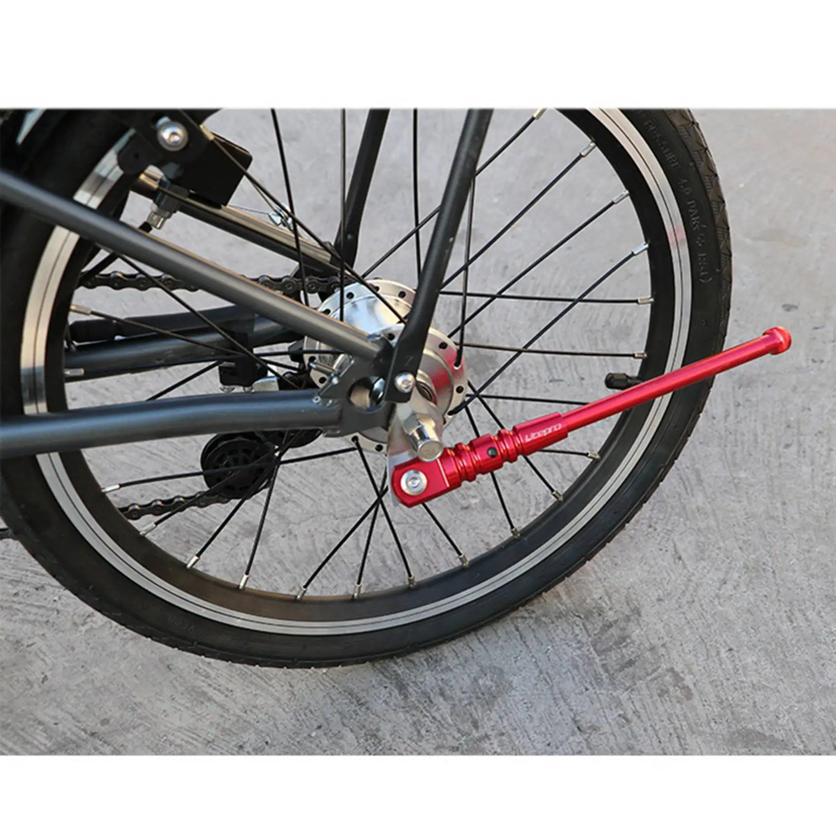 

2X Litepro Bicycle Kick Stand Road Bike Kickstand Mountain Bike Bicycle Cycle Rack For Brompton Accessories(Silver)