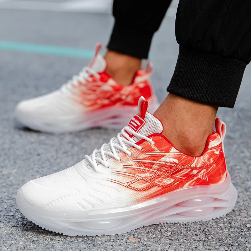 

Мужские кроссовки для бега, студенческие спортивные кроссовки, амортизирующие дышащие сетчатые кроссовки, мужские кроссовки больших размеров, повседневные кроссовки