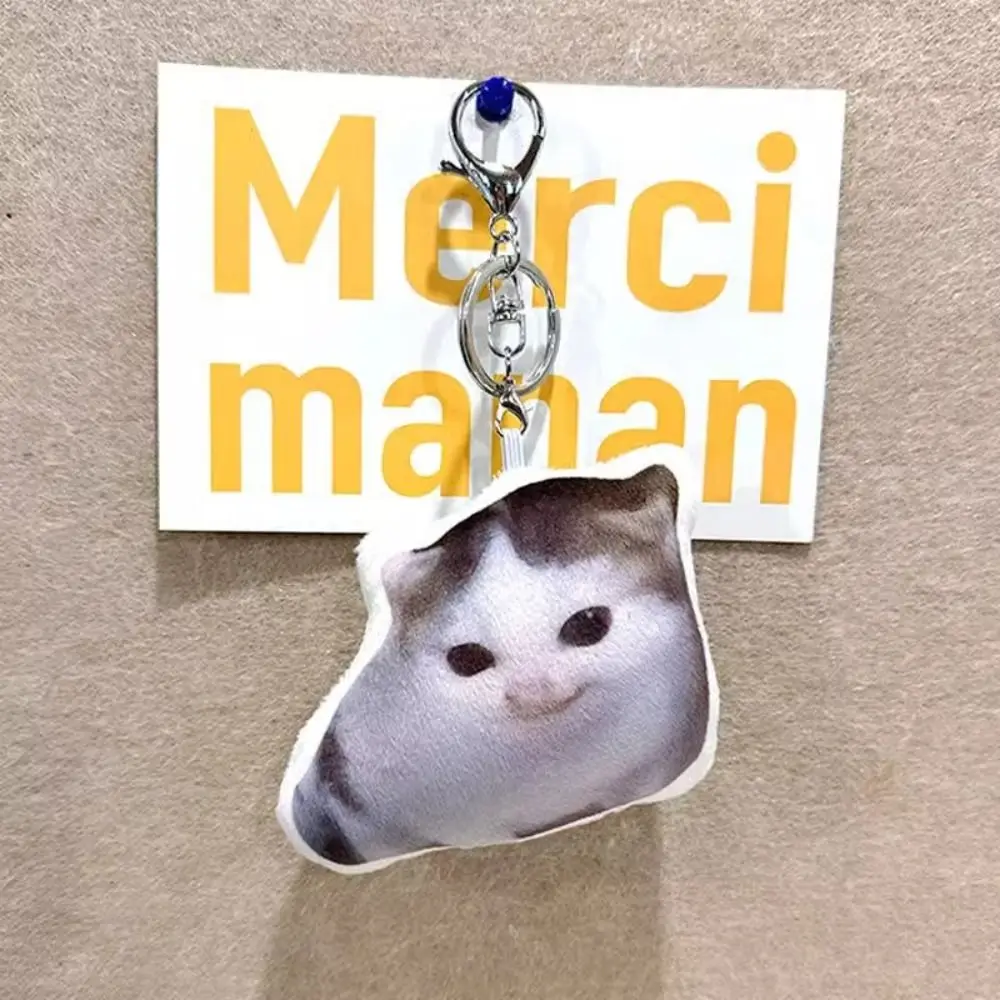 Oiiaioooooiai Cat Voice Keychain with Sound Reverses German Kitten Voice Pendant Decompression Cat Voice Doll