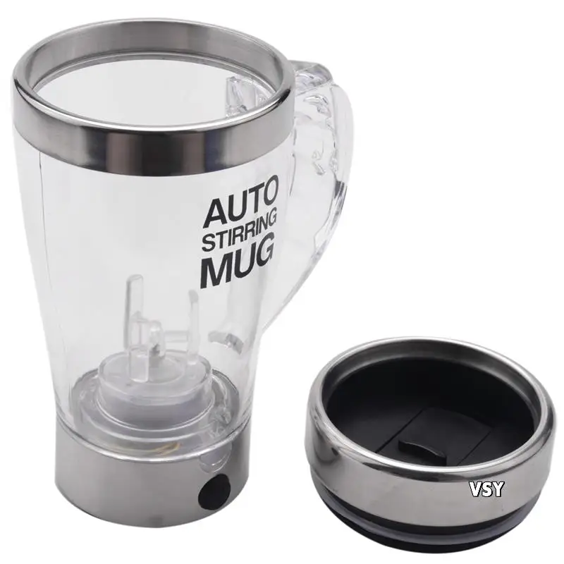4X Self Stirring Mug Automatic Electric Lazy Automatic Coffee Mixing Tea Mix Cup Travel Mug Double Insulated Thermal Cup