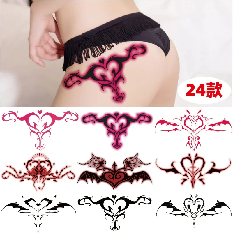 

Anime Succubus Temporary Tattoos for Women Abdomen Sexy Fake Tattoo Art Lasting Tattoo Stickers Waterproof Tatuajes Temporales