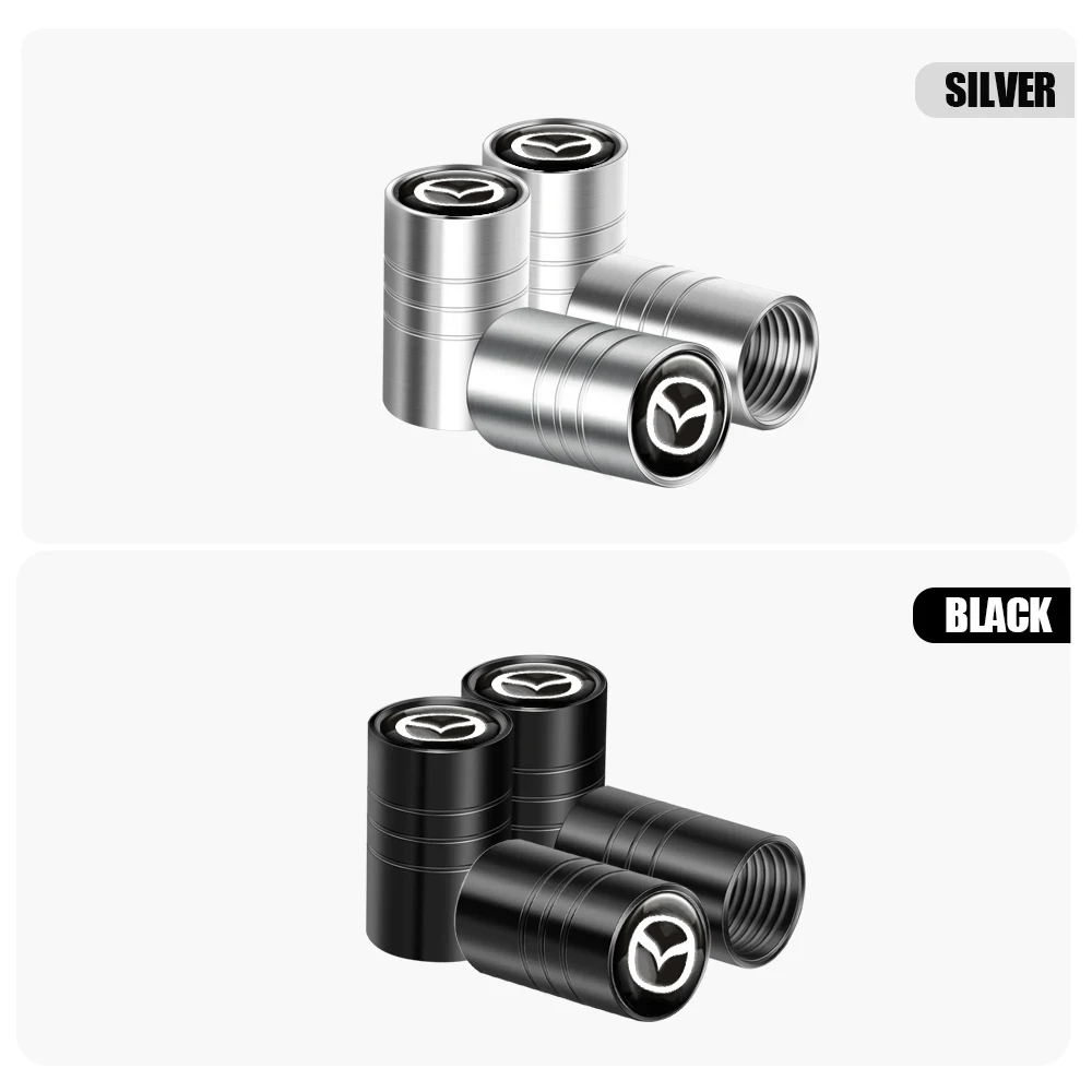 Car Wheel Tire Valve Caps Air Stem Covers For Mazda Gh CX9 Speed RX8 MX-3 Atenza BL MPE CX-4 CX5 30 Demio Atenza Car Accessories