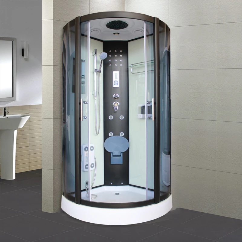 Integral shower room Steam toilet fan-shaped bath room Sauna Integrated home tempered glass bath bathroom