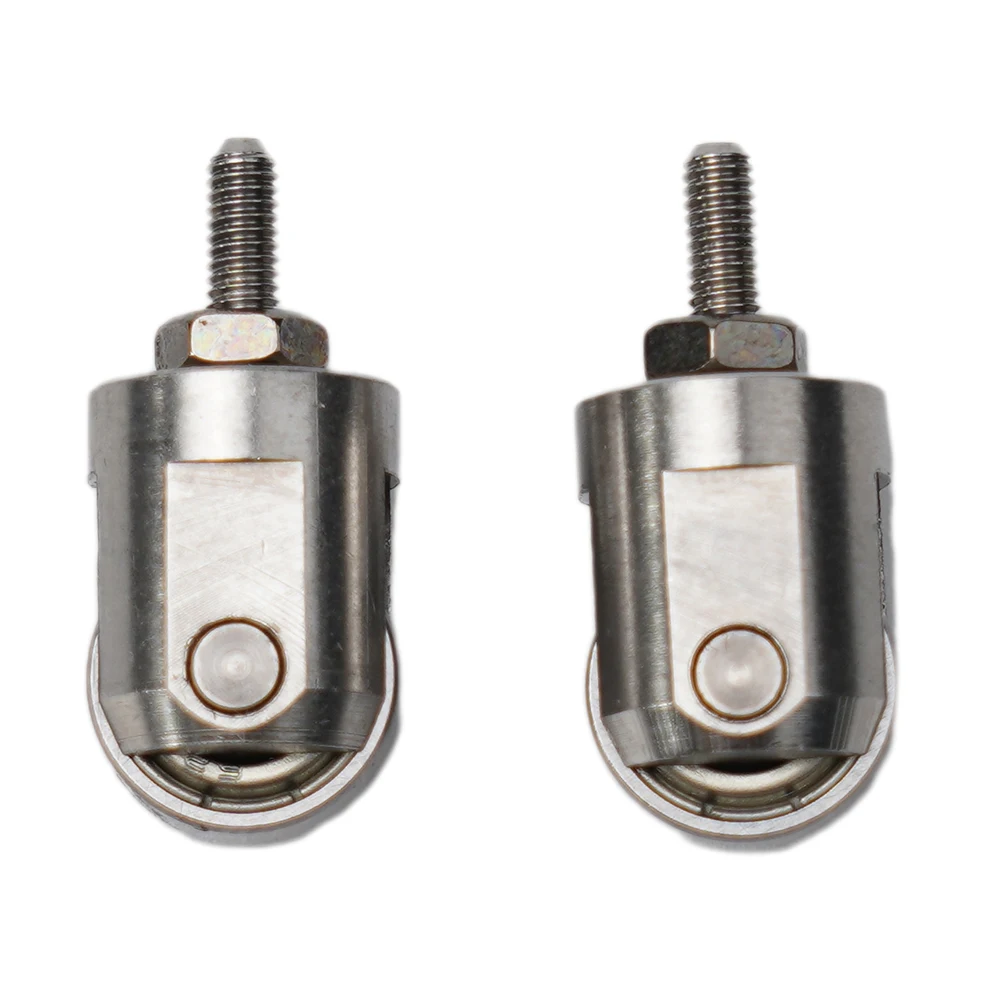 Stainless Steel Dial Indicator Contact Point Depth Gauge Roller, M2 5 Thread Size, 2pcs, Efficient Continuous Testing