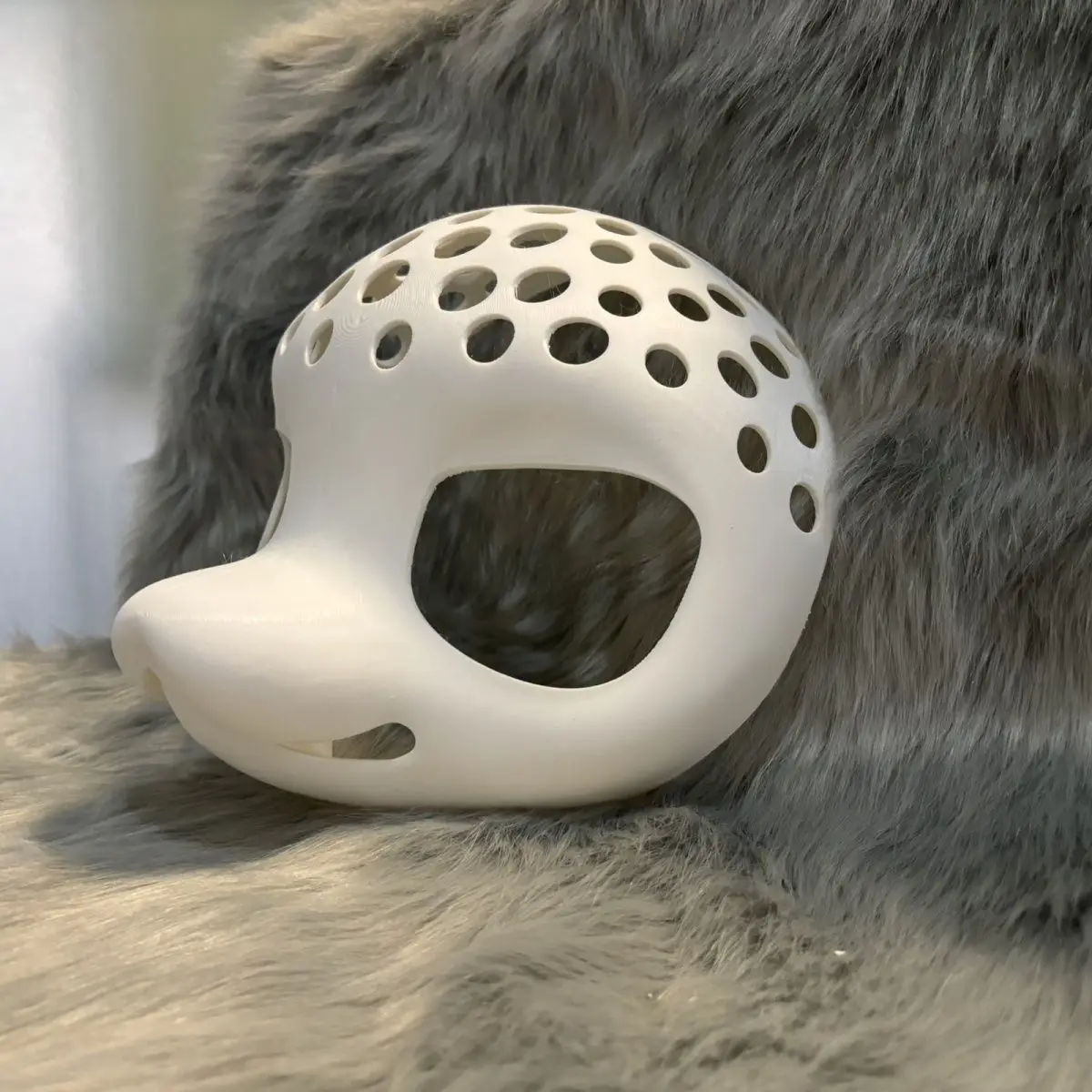 Kemono Base Mask Long Kiss Canidae Wolf Skull Cute Fiery Eyes Head Shell Furry Beast Costume 3D Printing Anime Accessories