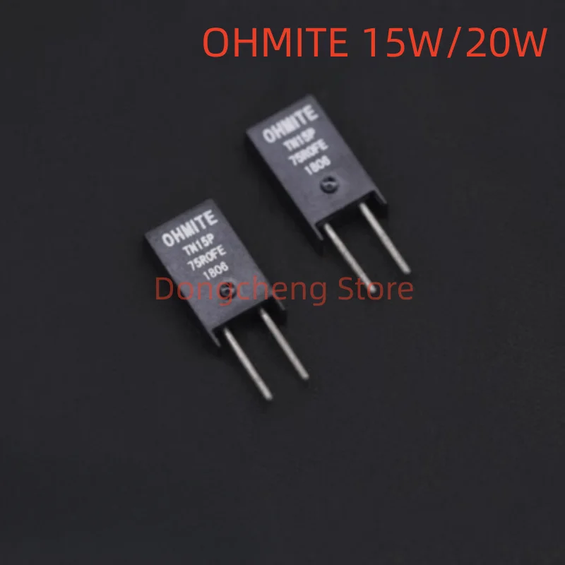 4pcs/lot United States Original OHMITE 15W/20W high-power gallbladder HIFI audio chip non-inductive resistor
