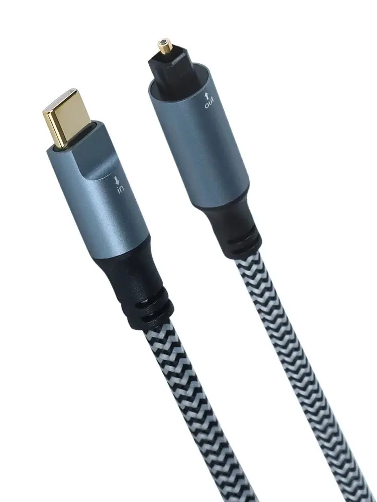 Kabel audio USB-C do Toslink, cyfrowy optyczny kabel audio USB-C męski na TOSLINK żeński, kabel audio USB do TOSLINK do telewizora/soundbara — zdjęcie produktu 7