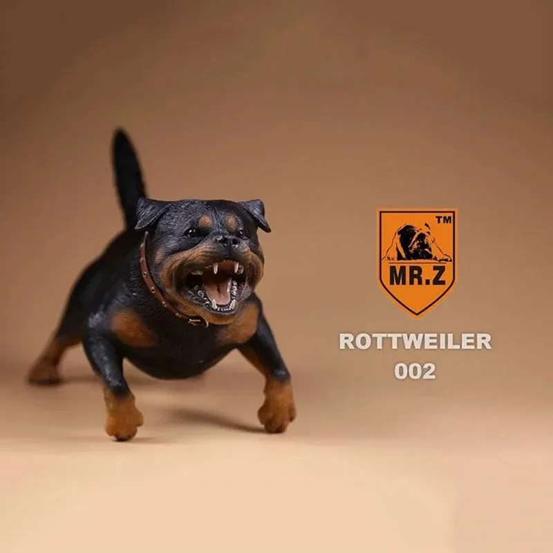 Mr.Z 1/6 Simulation Animal Dog Rottweiler Dog Model Toy Gift Model