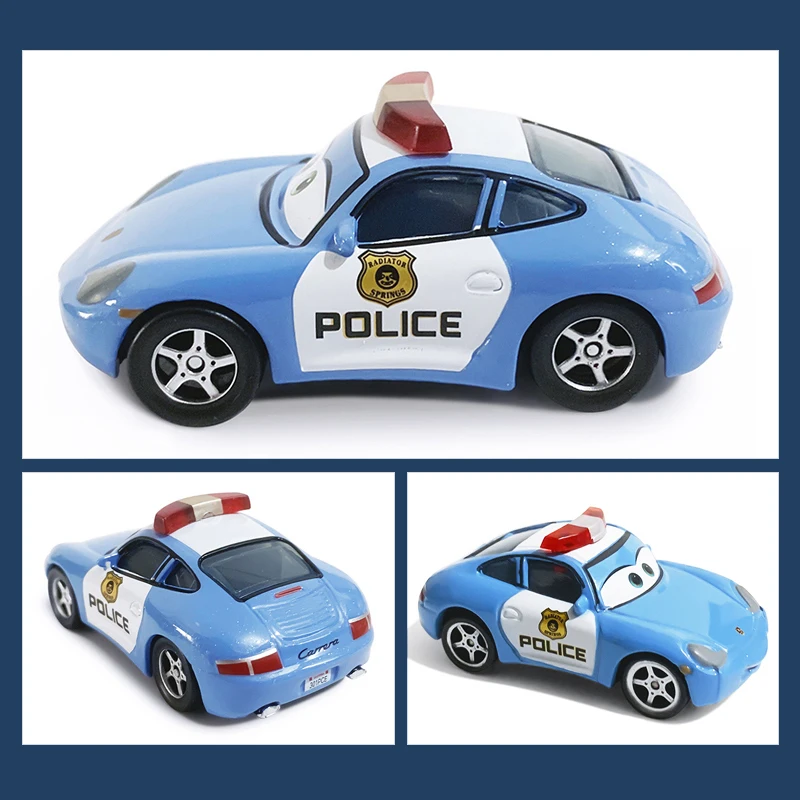 Cars Toys Sally Carrera Police Red Plated Version Lightning McQueen Couple Version Alloy Diecast Toy Car image 5