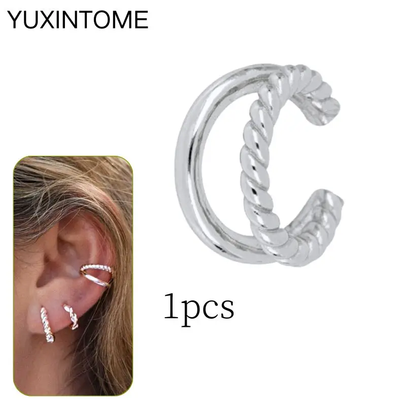 Women's 24K Gold Plated Punk Ear Cuff, No Piercing