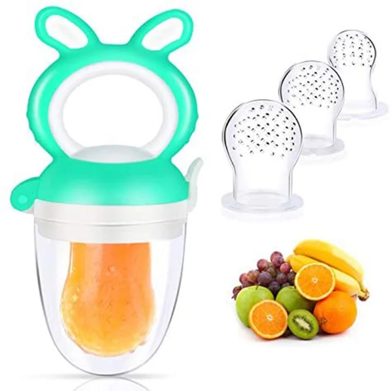 

Baby Fruit Feeder Pacifier Fresh Food Feeder Silicone Nipple Baby Fruit Teething Toy For Kids