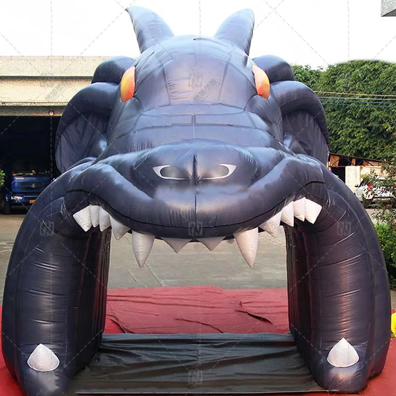 

Big mouth inflatable dianosaur scary halloween decoration stage prop