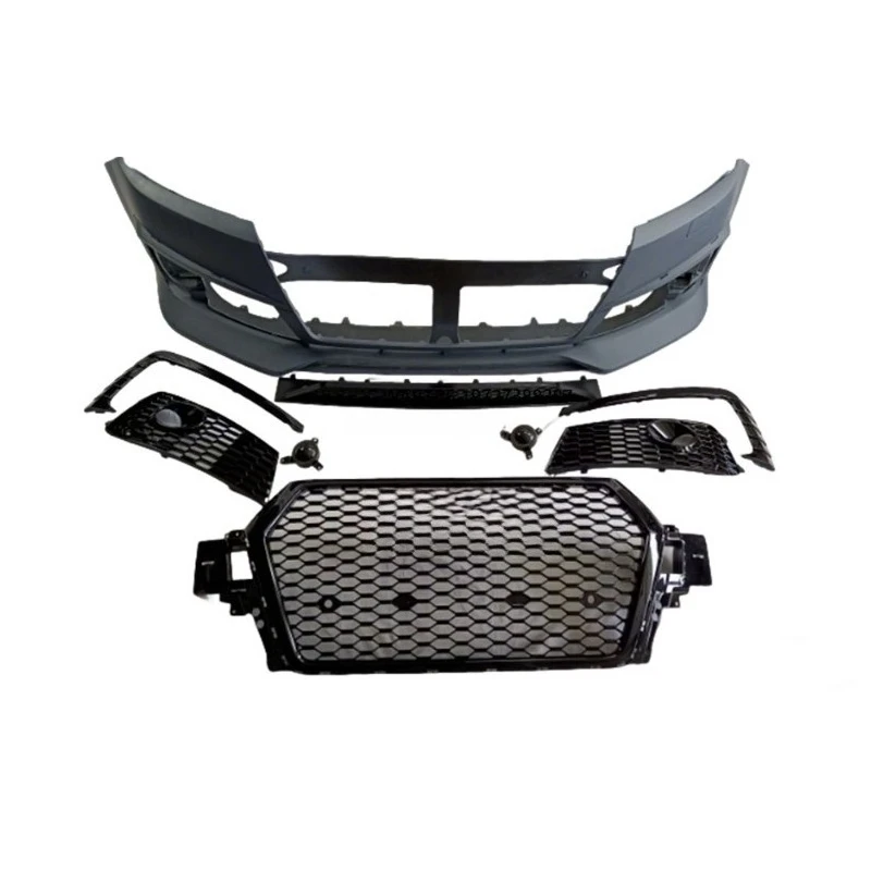 

Hot Selling Car Q7 Upgrade to RSQ7 Style Front Bumpert Front Grille Exhaust Tips Exterior Modified Accessories