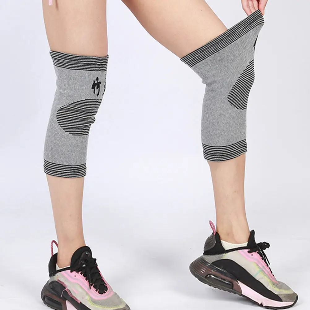 

1 Pair Warm Knee Brace Comfortable Breathable Elastic Knee Support Sleeve Running Fitness Pain Relief Joint Protector