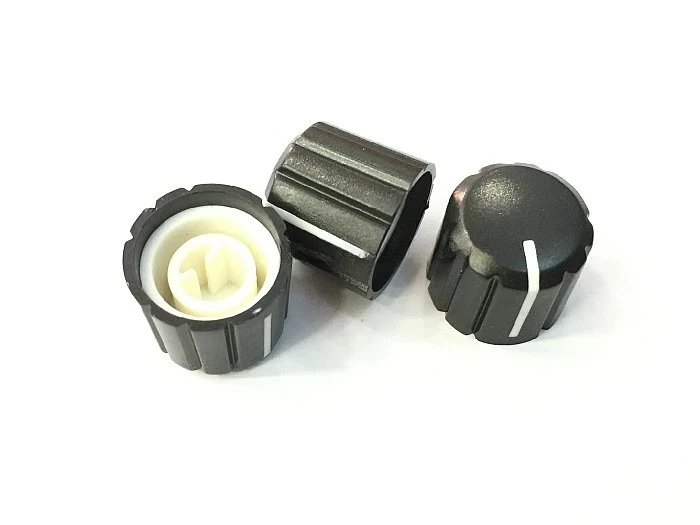 100pcs for 15*13.5MM Plastic Potentiometer Knob D & Splined Shaft Hole