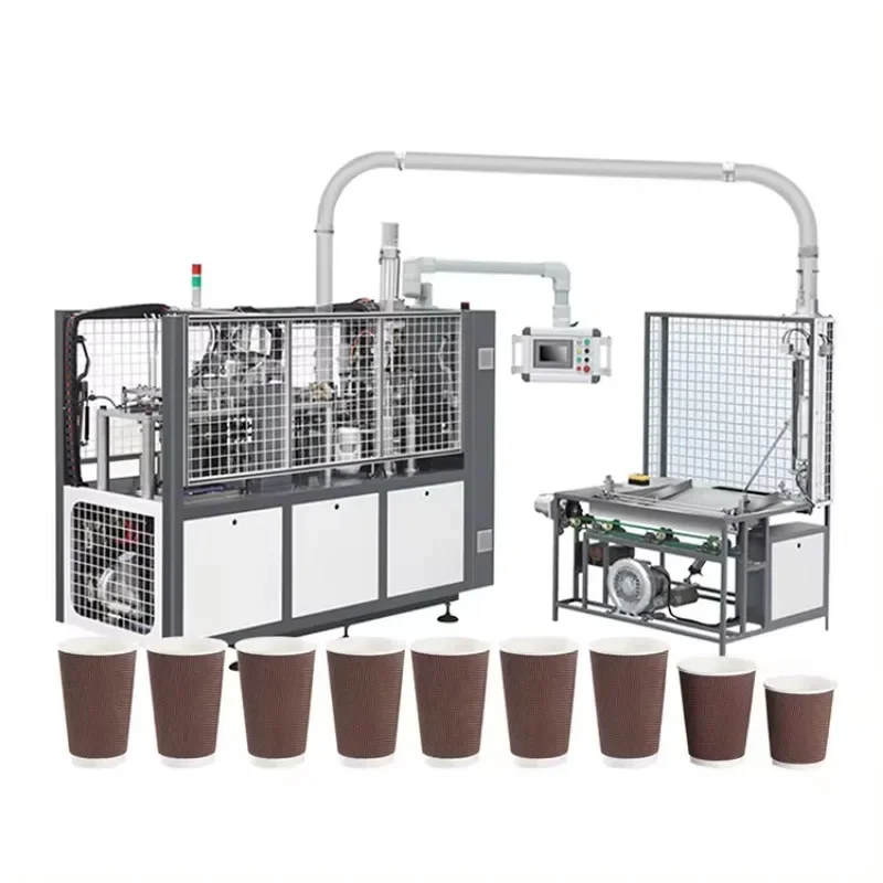 YG Fully Automatic Coffee Cup Making Machine Ultrasonic Heating 110pcs/min Paper Cup Making Machine for Sale Factory Price