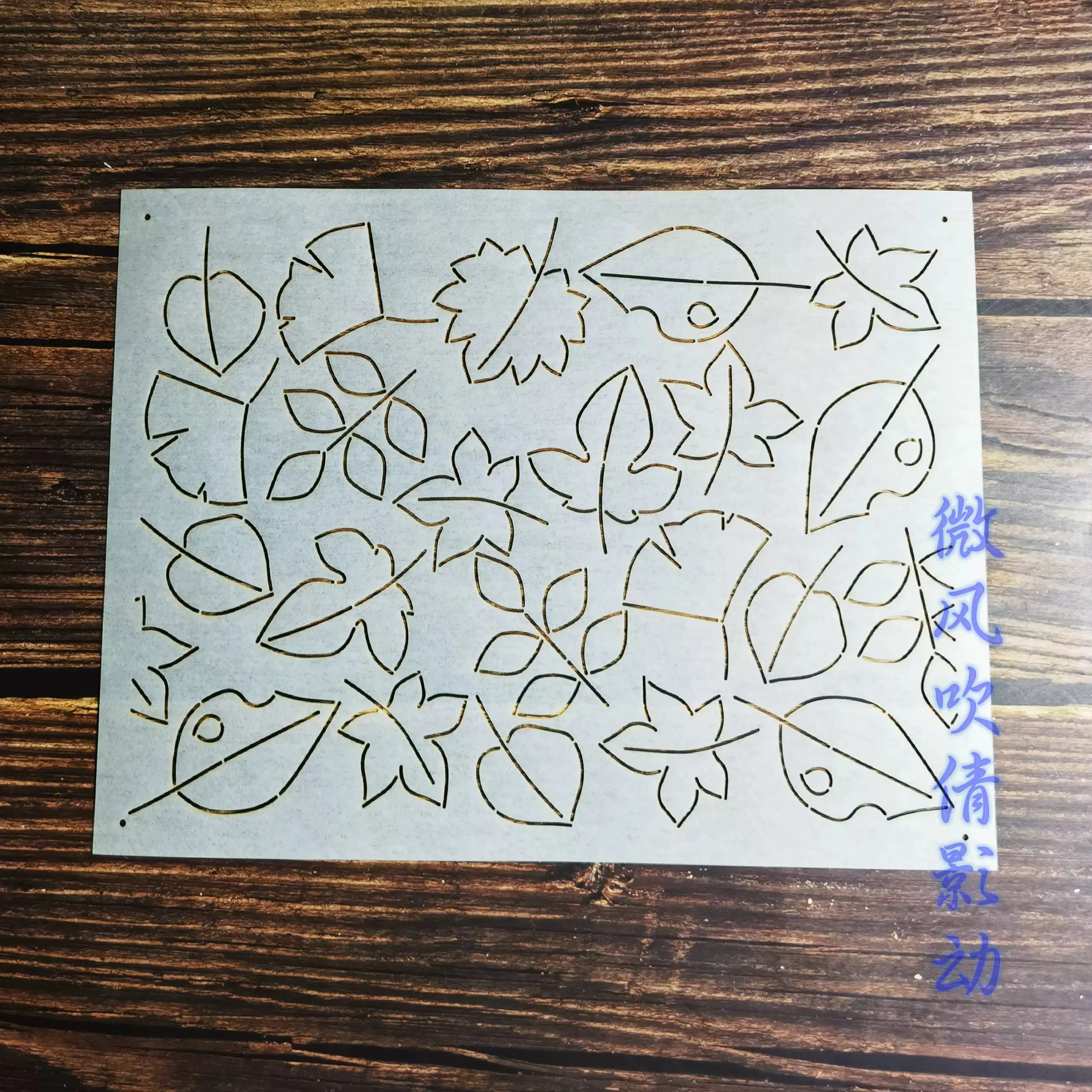 Autumn Leaves tracing cloth QuiltingTemplates Sashiko Stencils,Reusable PET formwork for Embroidery,coaster,Fabric Drawing tool