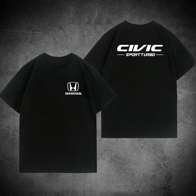 

Honda Car Men's and Women's T-shirt Workwear Summer Motorcycle Racing Riding Off-road Enthusiasts Car Fans Short Sleeves