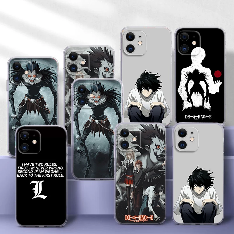 187YPJ Death Note Ryuk kira Anime Soft Case for Moto G Play E20 E4 E40 E5 E6 E6S E7 Power Edge 20 Lite Pro G200 G30 G4