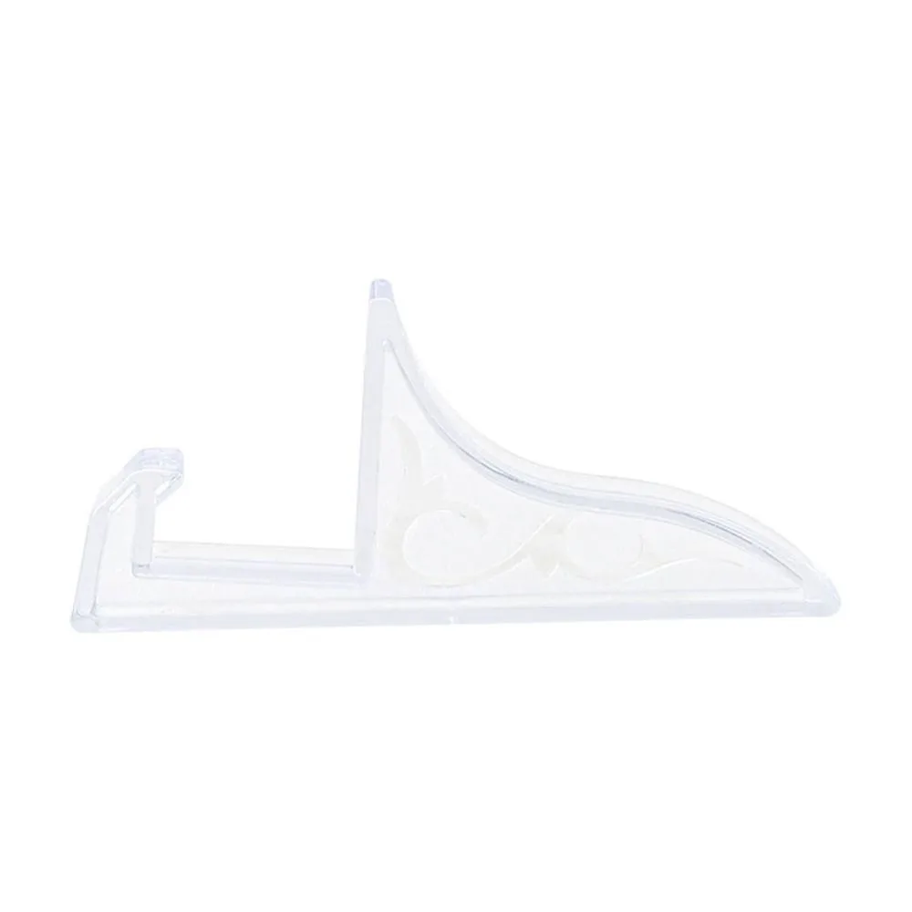 2Pcs Plastic Photo Frame Stand Clear/Black Multi-Purpose Picture Easel Holder Quicksand Painting Base