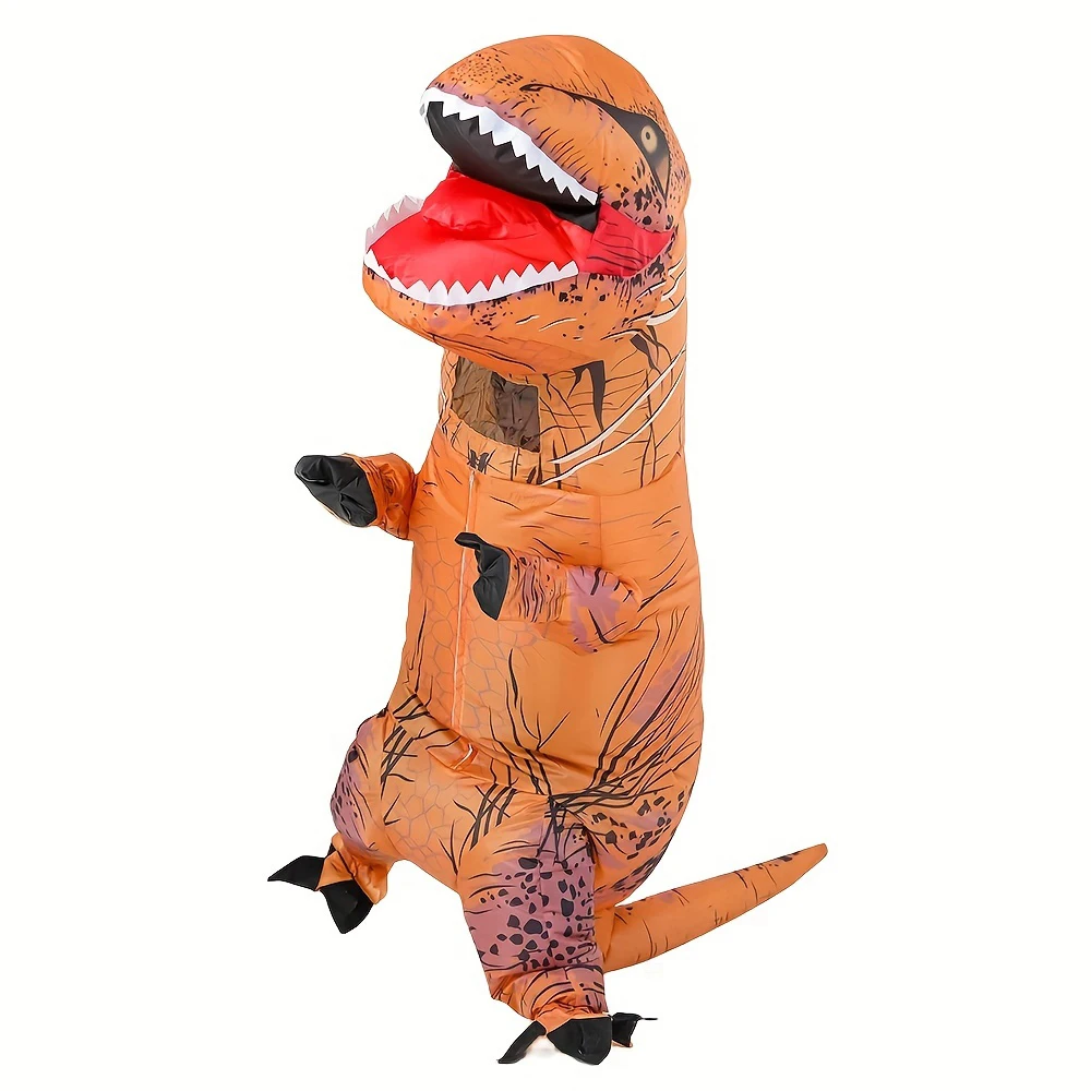 Adult/Kids Tyrannosaurus Inflatable Costume Waterproof Dinosaur Role-playing Birthday Surprise Funny Party Apparel Child Gift