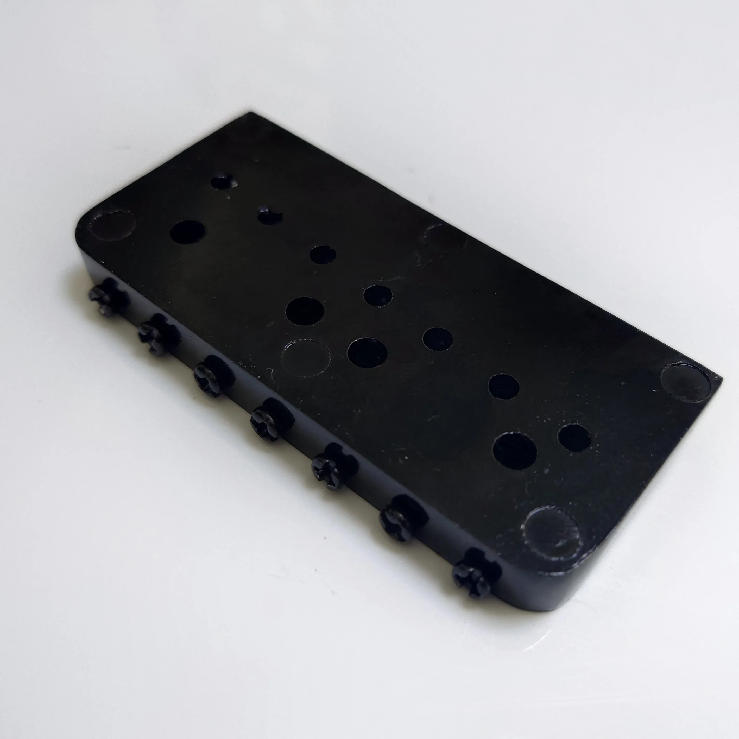 7 String Guitar Fixed Hardtail Bridge Metal Black For 7 String Electric Guitar Replacemen Parts