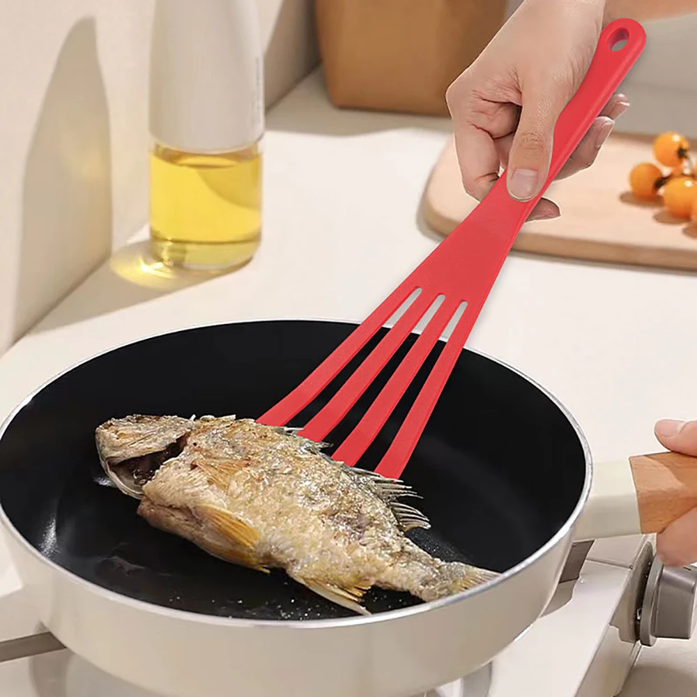 1PC Silicone Frying Spatula HighTemperature Steak Spatula Frying Fish Spatula Non-stick Cooker Special Kitchenware