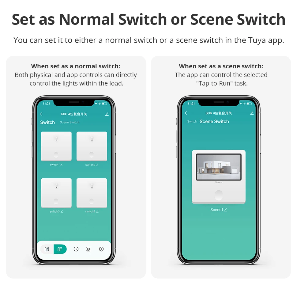 Zemismart Zigbee Push-Wandlichtschalter, kompatibel mit Tuya, Alexa, Google Home und SmartThings über Hub, 1, 2, 3, 4-fach, Neutralleiter erforderlich – Detail 4