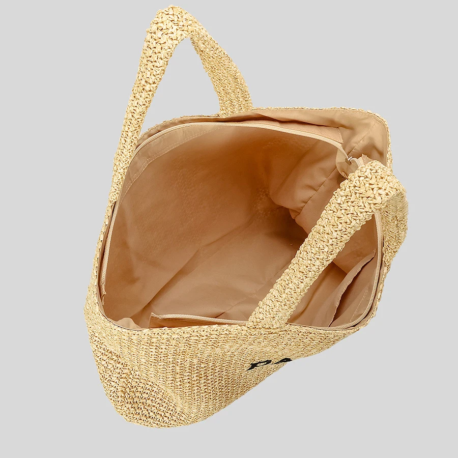 Böhmisch gewebte Strohs ack handgemachte Stickerei Umhängetaschen für Frauen Designer Handtaschen Sommer Bali Reise Rattan Strand tasche