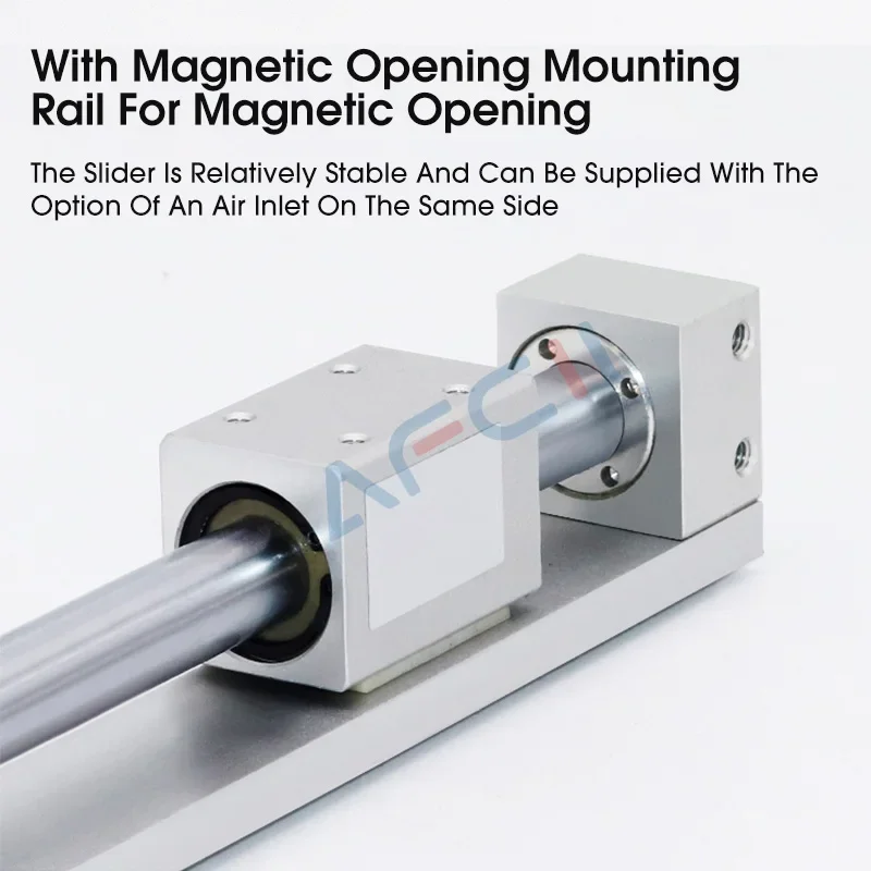 Silinder Tanpa Batang Terkopel Magnetis Tipe Pemasangan Langsung CY1R CY3R CY1R6 CY1R10 CY1R15 CY1R20 CY1R25 CY1R32