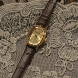 Vintage kadınlar İzle deri kayış kemer bayanlar İzle hediyeler için uygun kadınlar zarif Casual İzle montre femme luxe Reloj Mujer