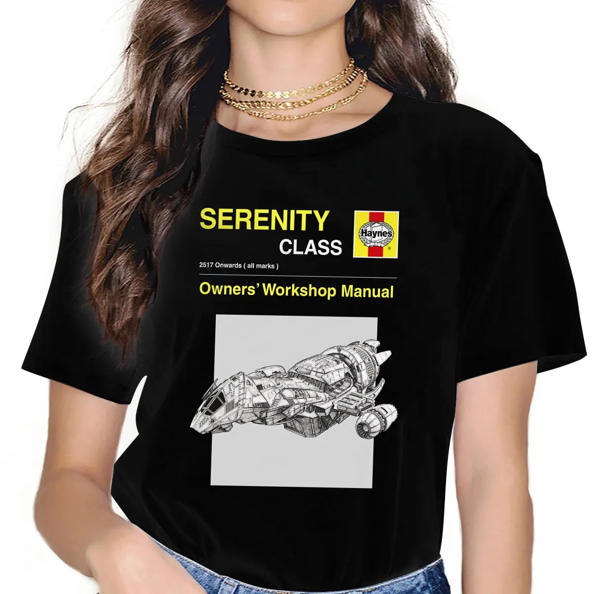 Owners' Manual Classic Women Shirts Firefly Serenity Malcolm TV T-shirt Goth Vintage Female Top