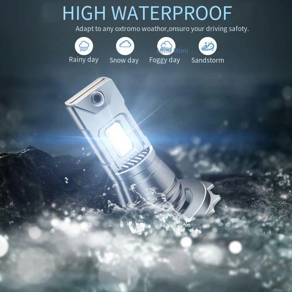 

Светодиодные лампы H7 для фар, Plug and Play, 12В 40Вт 6000К, для модернизации автомобильного освещения, противотуманные фары